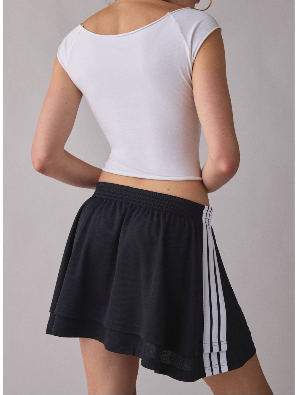 adidas Black Layered Skater Skirt - Picture 9 of 12